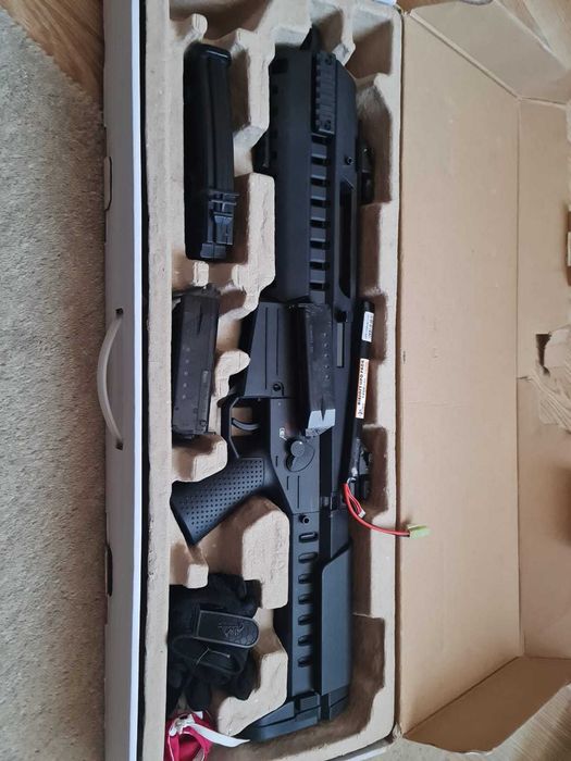 Pachet Complet Airsoft GSG G14 (ARES) Pro-Line | 4 Încărcătoare + Baterie | Sistem EFCS