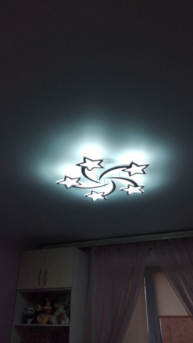 Люстры установка