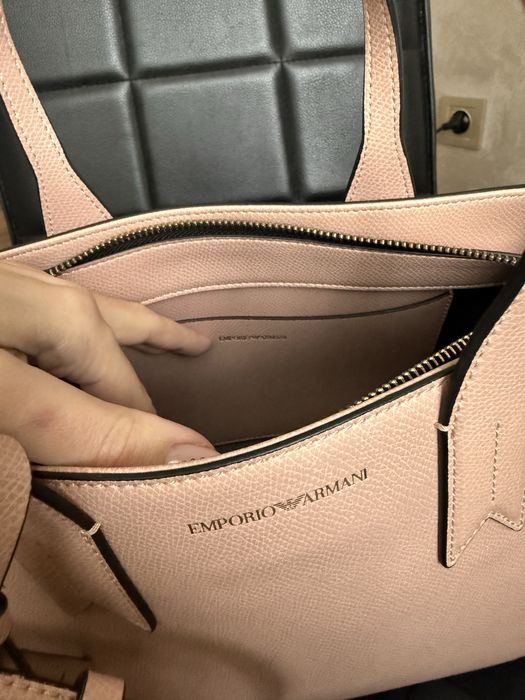 Чанта Emporio Armani Сафиано кожа