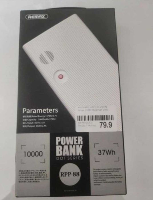 Baterie externa (power bank) Remax Dot Series de 10.000mAh/37Wh