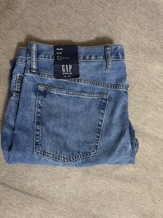 Мужские ( тонкие) летние джинсы GAP ( USA) 40/32 slim