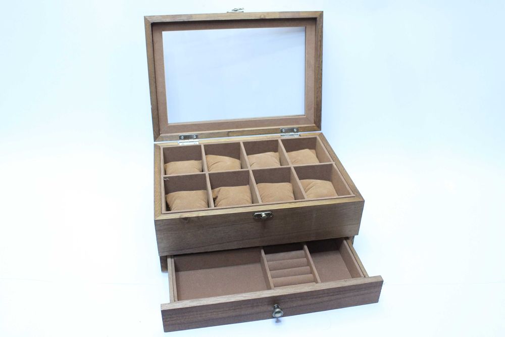 Луксозна дървена кутия за часовници и бижута