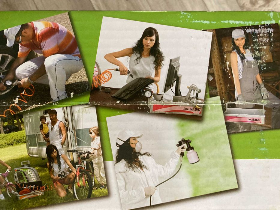 Trusa vopsit-suflat-umflat,  4 piese