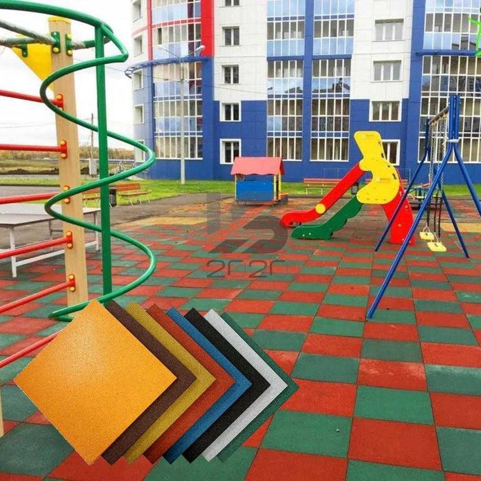 Плитки резиновые