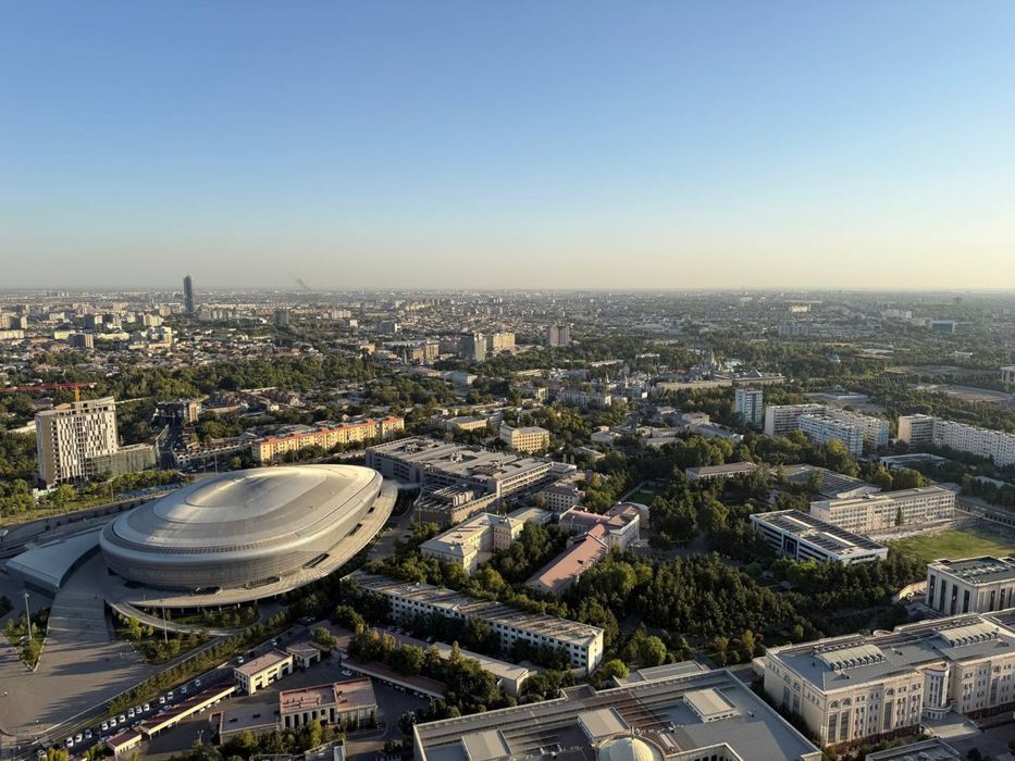 Жк Nest One Tashkent City вид на Хумо Арену