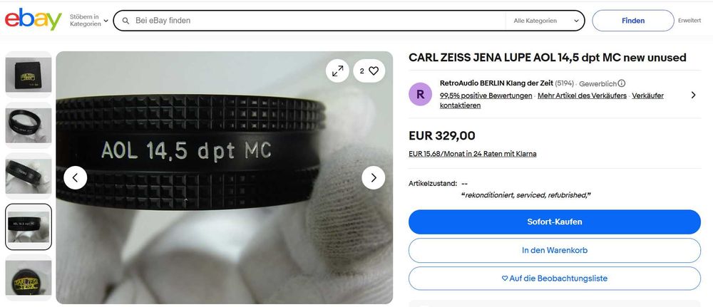 Лупа Объектив Carl Zeiss