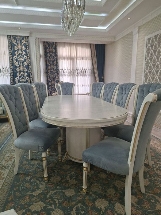 10 кишилик стол стул