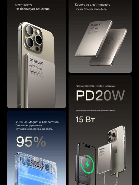 Power Bank Magsafe 10000 MaH 5.000 Mah