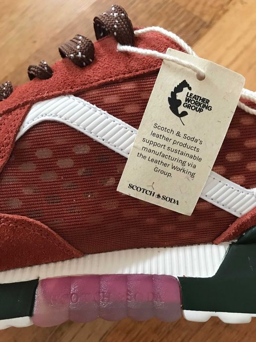 чисто нови оригинални мъжки кожени сникерси SCOTCH and SODA