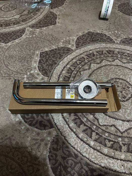 Brat pentru Cap de Dus Rotund, 40 cm, Otel inoxidabil