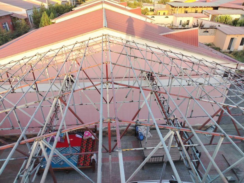 Навес том йопамиз Кантинер профиль материалдан. Узб буйлаб