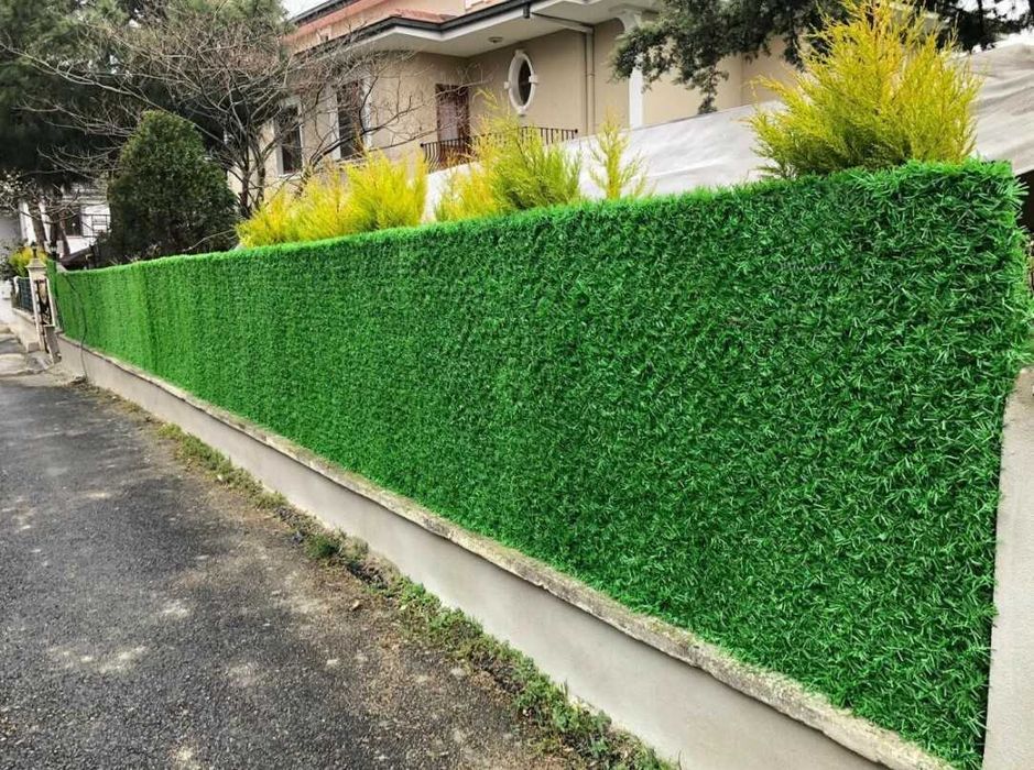Зеленый искусственный забор, Yashil su'niy zabor
