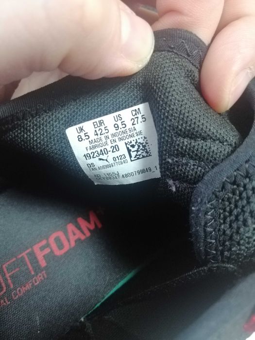 Маратонки, Спортни обувки Puma. Номер 42,5/27,5 сантиметра.
