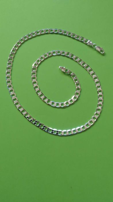 Масивен,сребърен ланец, за дама / момче/момиче.Масивна сребърна гривна