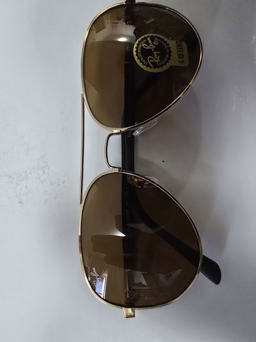 Ochelari de soare Rayban RB5827, lentila sticla, noi, maro, rama aurie