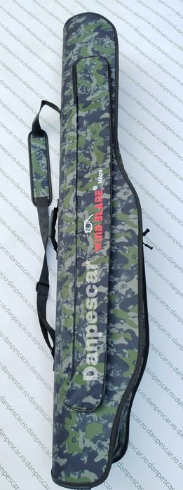 Geanta HUSA WB rigida pentru 3 lansete cu mulinete lungime 140cm