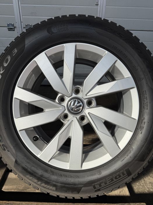 Jante originale VW Passat, Golf, Caddy, Sharan model ARAGON cu anvelope Pirelli 215/60 16