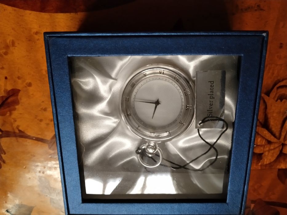 Ceas de buzunar, colecție, placat argint