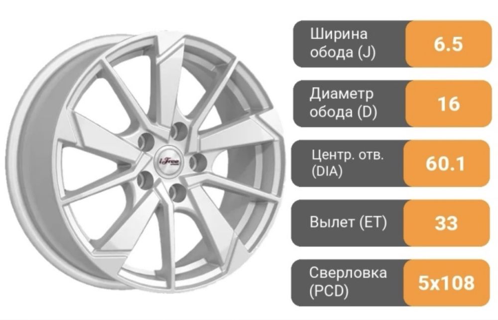 Диски R16 с шинами Chery Tiggo 4 Pro