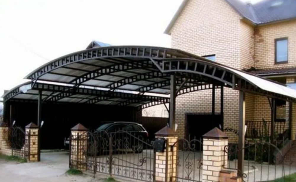 Сварщик, навес, ворота автоматика