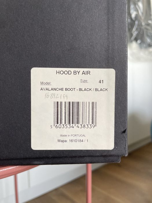 HOOD BY AIR  HBA Size: 41 Avalache Boot - BLACK / BLACK