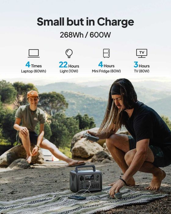 Зарядная станция (большой powerbank ) BLUETTI EB3A, новая