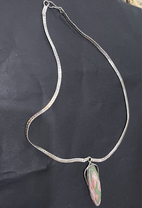 Сребърен синджир Медальон Колие