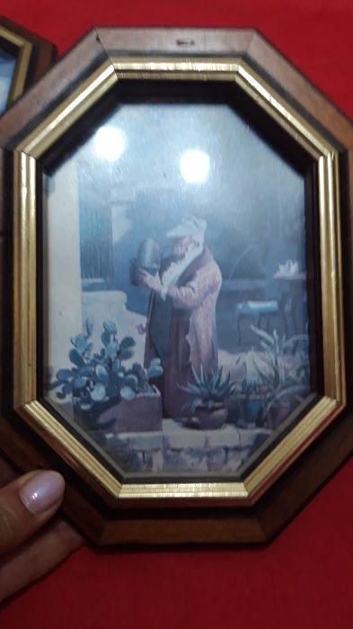 -Tablouri vechi --4 buc  -litografie