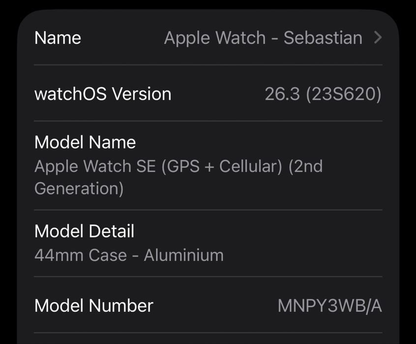 Apple Watch SE 2 (2022) 44mm GPS + Cellular. Ecranul este spart