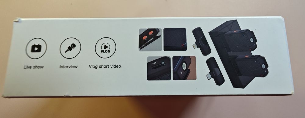Set 2 microfoane wireless Gimpro, noise canceling, USB-C, impecabile
