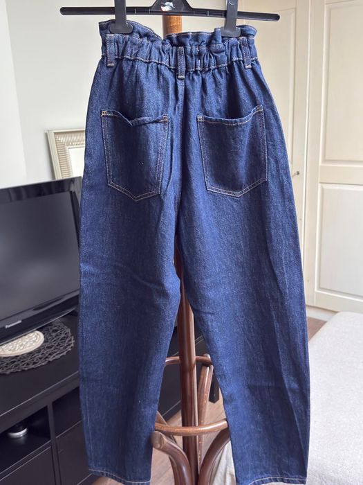 Дънки Zara, s размер, тъмносин деним