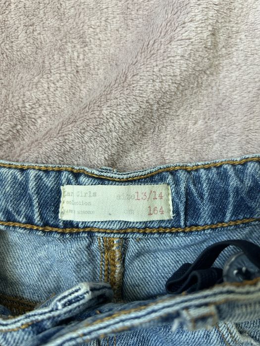 Къси дънкови панталонки Zara Kids с камъчета, разм. 13/14