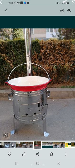 Sobă inox + tuci fontă emailată 10,8 L Promo 579 lei  lei