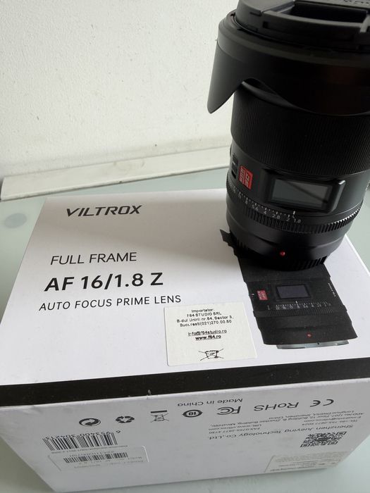 Vand Viltrox 16 mm 1.8 montura nikon Z,ca nou !