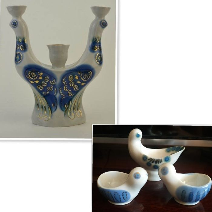 Подсвечник "Птицы".  Изг-ль: "Полонное"