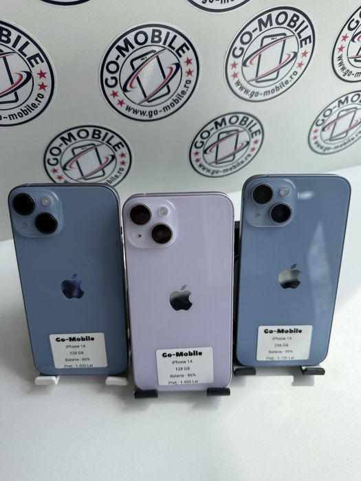 iPhone 14 - 128GB/256GB - Blue/Pink - 86/99% - Garantie