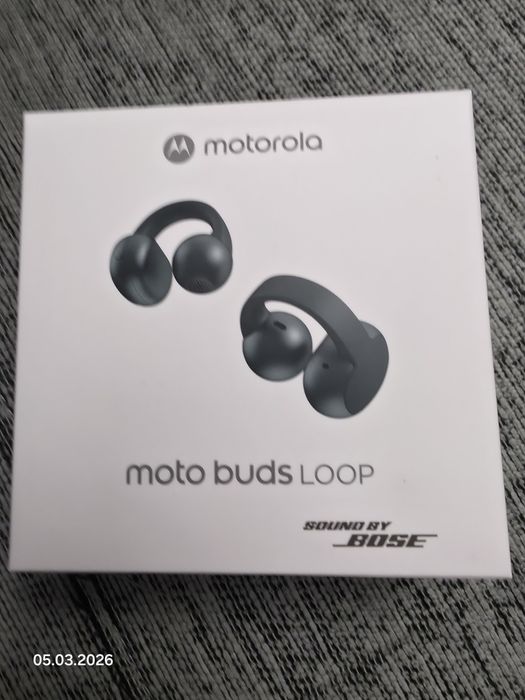 Pachet motorola Casti bluetooth stereo Moto Buds Loop + Smartwatch Mot