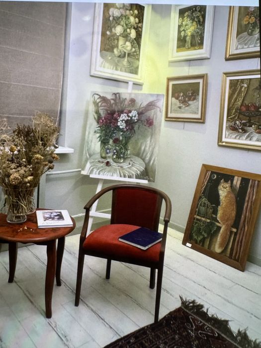 Кофейный венский столик и два кресла