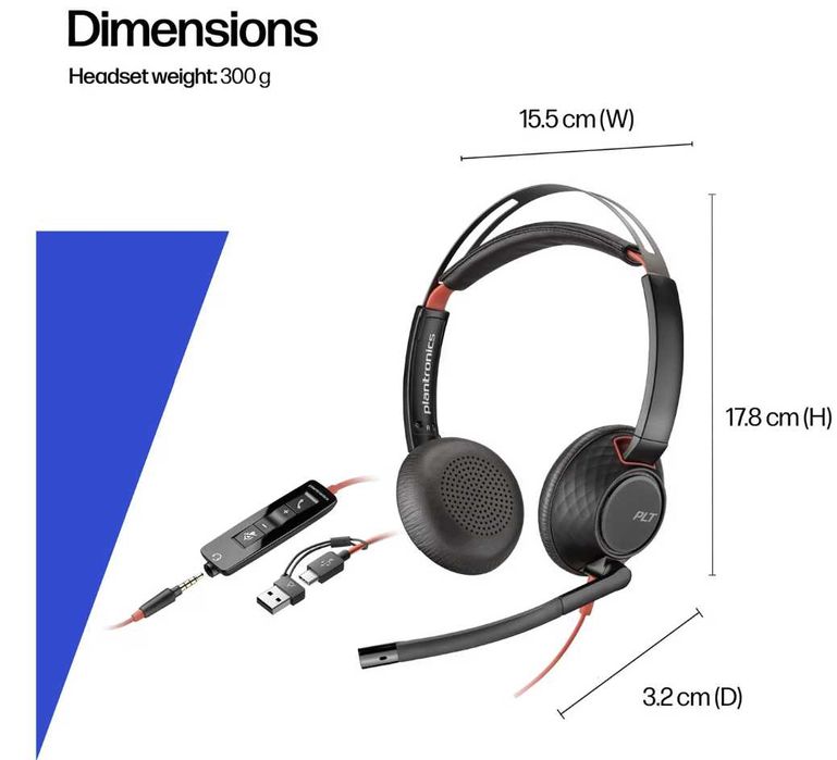 Наушники HP Poly Blackwire 5200 USB / Type-C