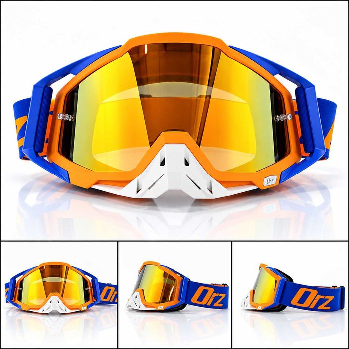 Кросови очила ORZ Race Speed, Маска с UV400, Anti-Fog визьор, Различни цветове