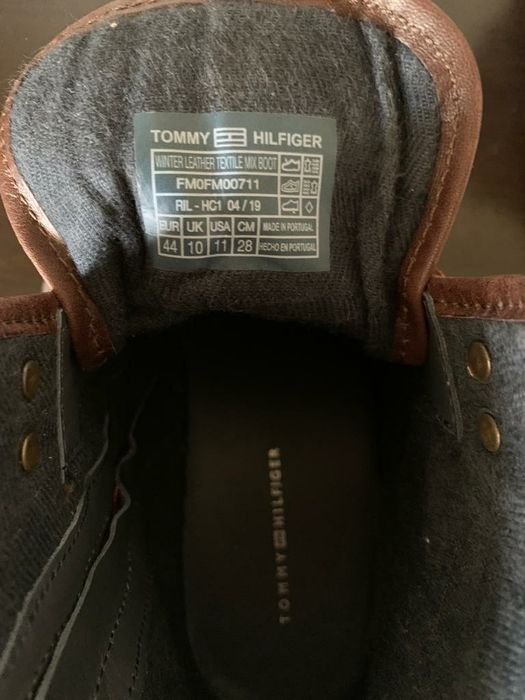 Bocanci cu sireturi Tommy Hilfiger