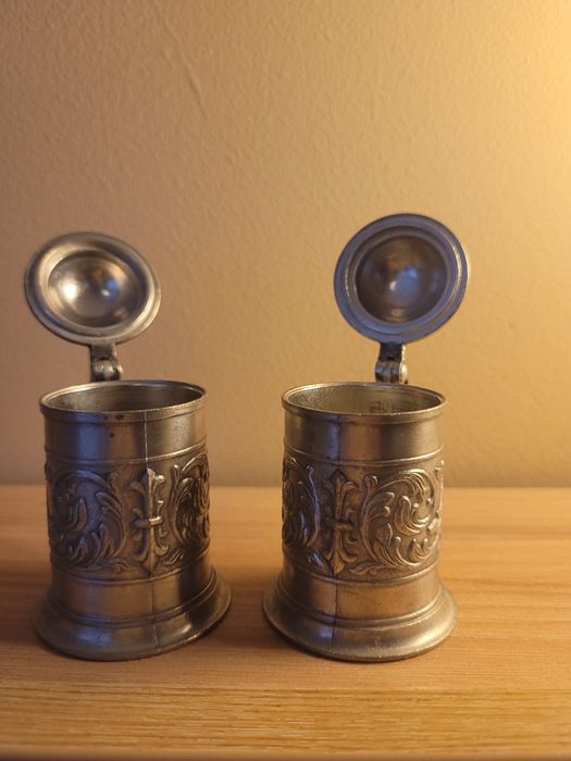 Мини калаени халбички винтидж