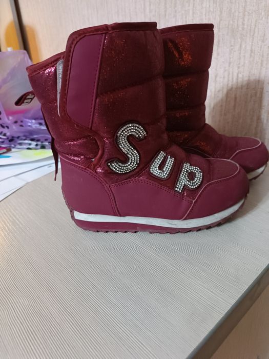 Сапоги дутыши зимние на девочку