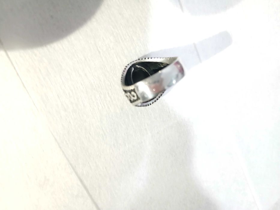 Uzuk Obsidian vulqon toshi 25K uzuk 925k Saudiadan zakaz qilib yasagan