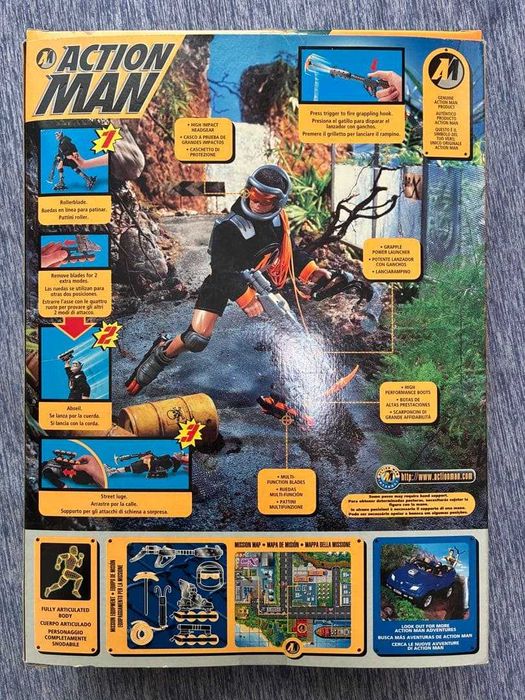 Ретро Екшън Мен Фигура Roller Extreme Hasbro от 2000г.