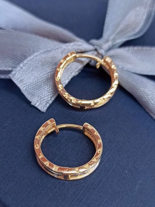 Серьги из золота bulgari