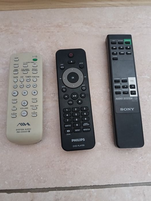 Telecomandă audio Sony, Philips, Aiwa