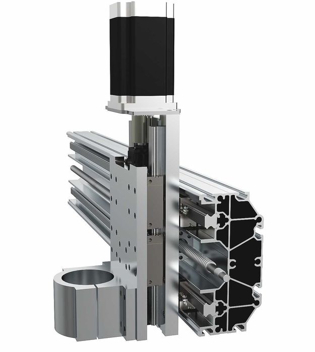 Componente CNC, ghidaje liniare, profile aluminiu, motoare pas cu pas