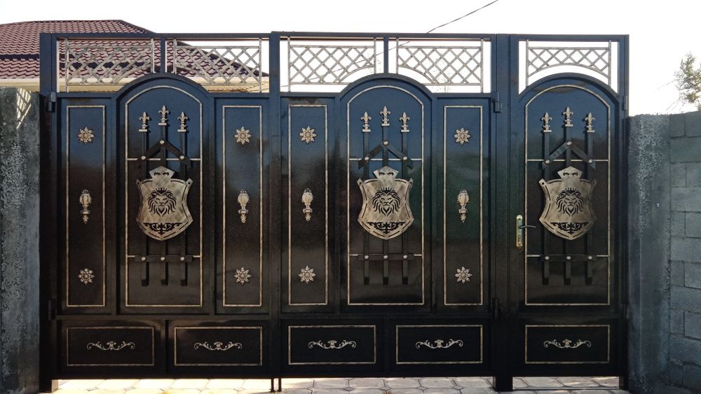 Покраска ворот сварка