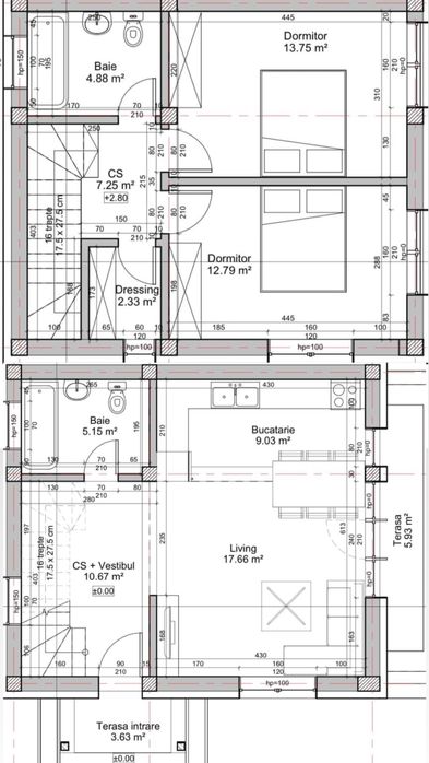 Casa de vanzare P+1E+Pod Darasti Ilfov // 120 mp desfăşurați